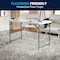 Flash Furniture Rectangle Wh 24X48 Plastic Fold Table, 23.75" W, 47.75" L, 29.25" H, Plastic Top, White DAD-YCZ-122Z-2-GG - alternate 7
